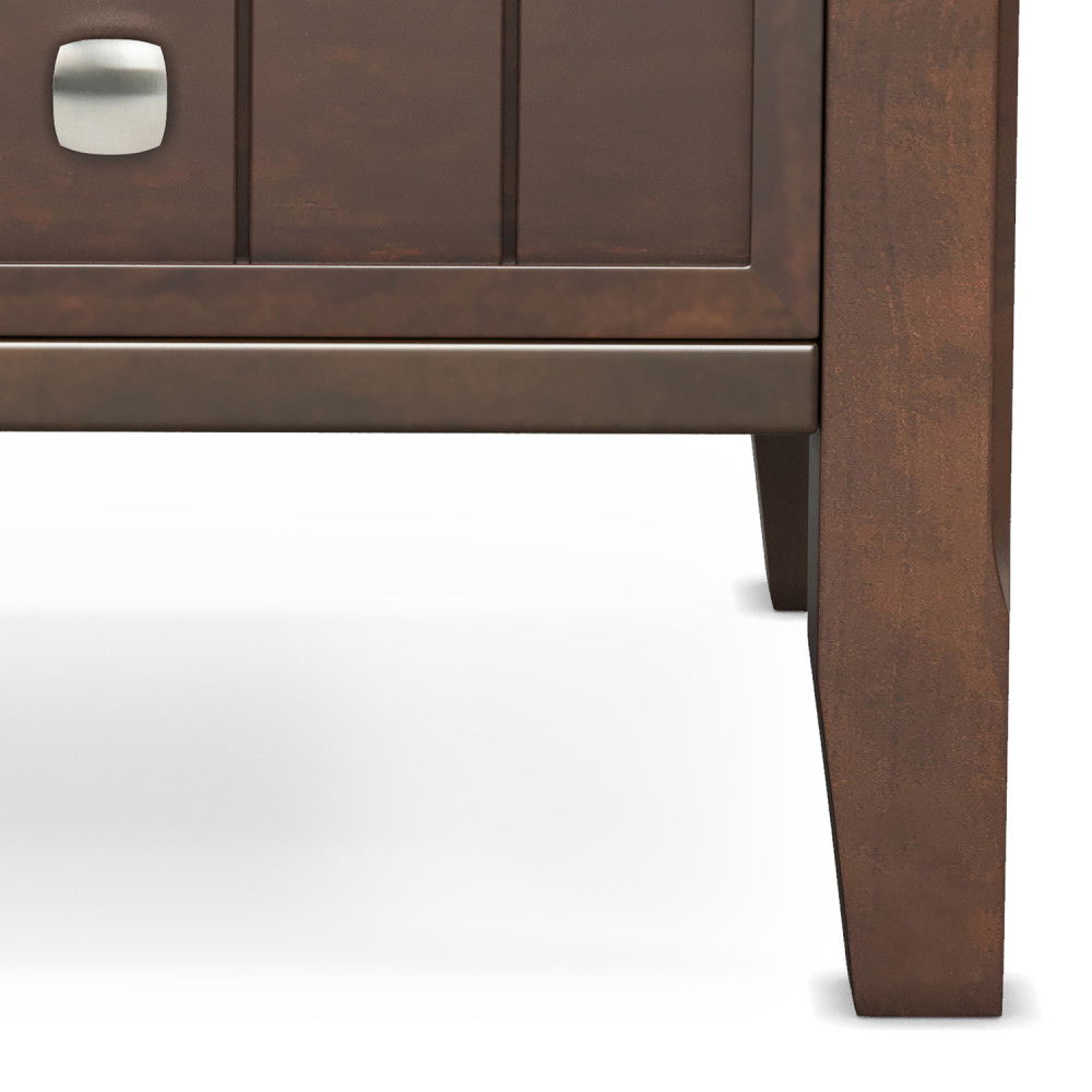 Acadian - End Table With Drawer - Brown by Simpli-Home | Bel Furniture