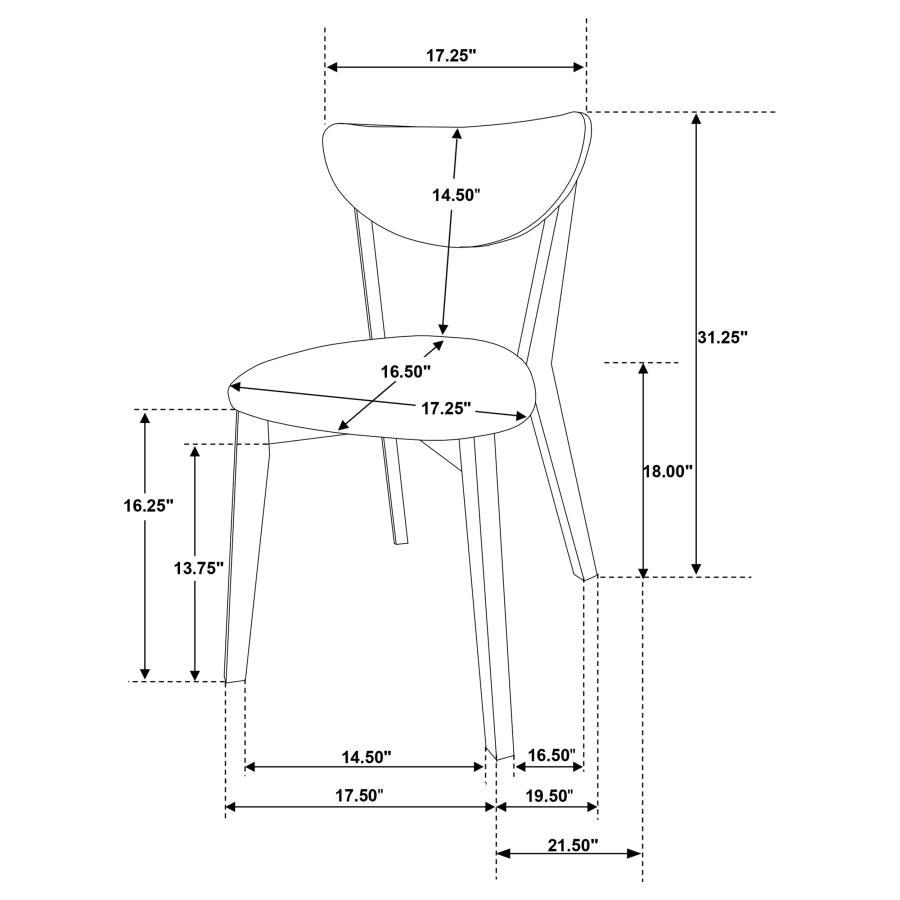 Elowen - Wood Dining Side Chair (Set of 2) - Light Walnut