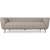 Lamattina - Genuine Italian Leather Channel Tufted Sofa