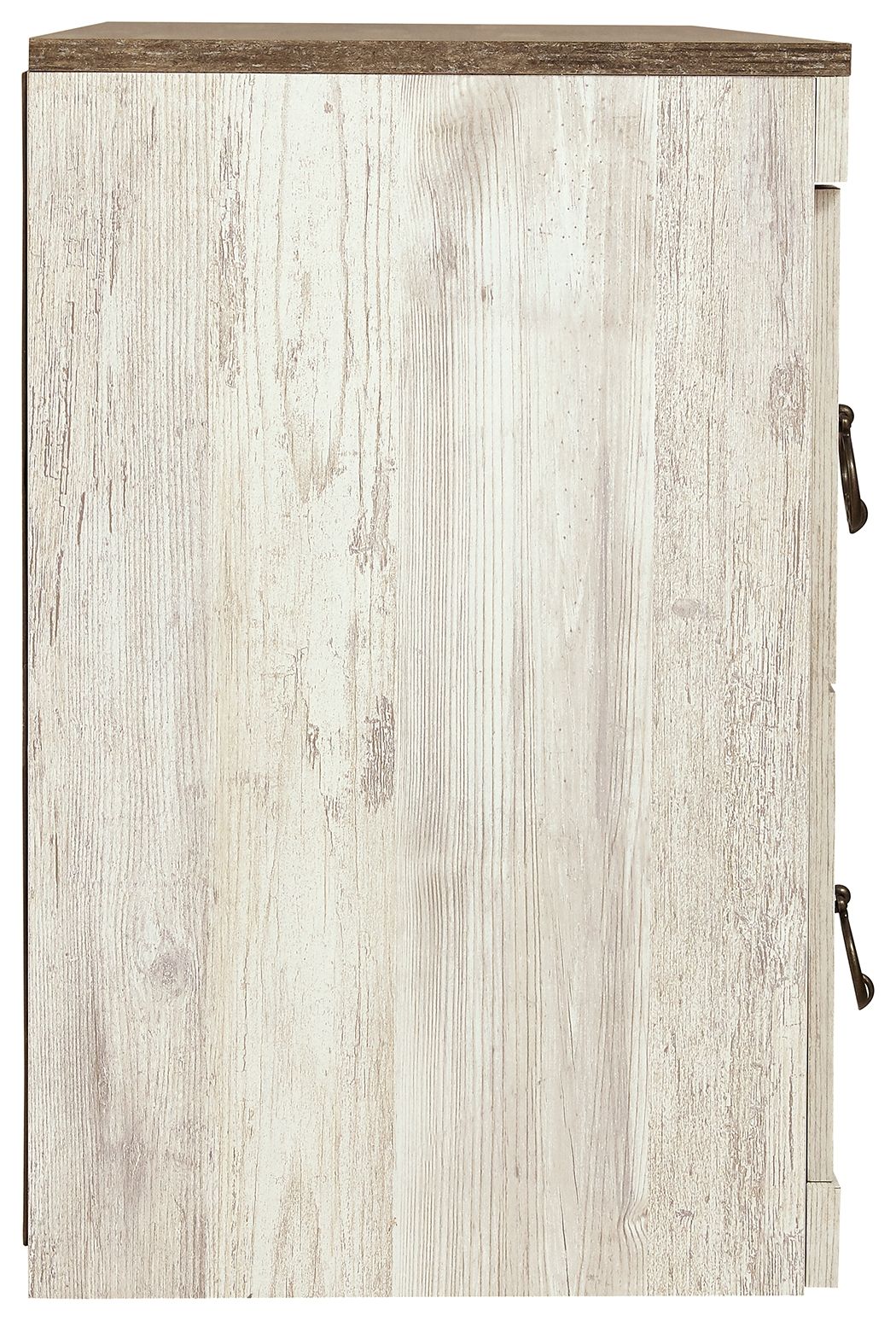 Willowton - 5-Piece Entertainment Center With Electric Fireplace - Whitewash