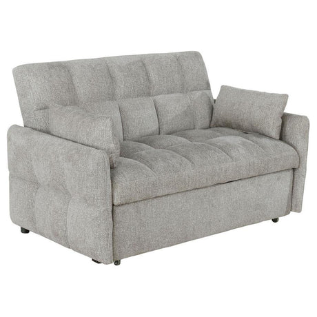 Cotswold - Upholstered Convertible Sleeper Sofa Bed Gray by CoasterEssence | Bel Furniture