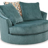 Laylabrook - Oversized Swivel Accent Chair Blue by Ashley® | Bel Furniture