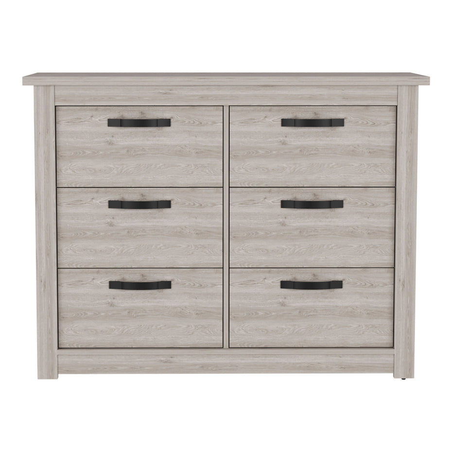 Six Drawer Dresser - Oak