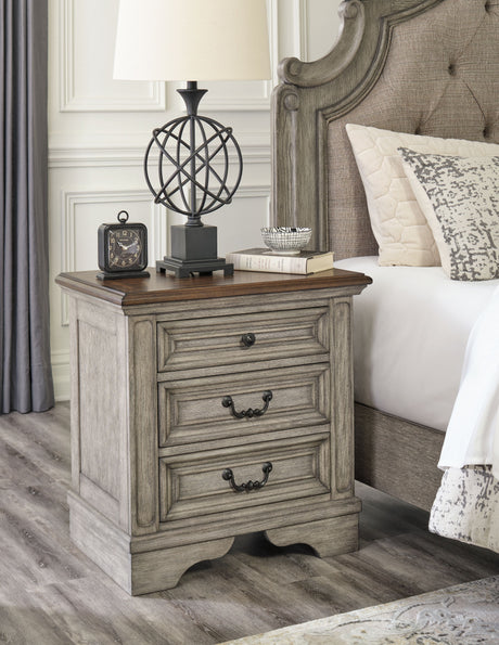 Lodenbay - Antique Gray - Three Drawer Night Stand by Signature Design by Ashley® | Bel Furniture