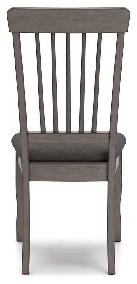 Shullden - Gray - Dining Room Side Chair (Set of 2) by Signature Design by Ashley® | Bel Furniture