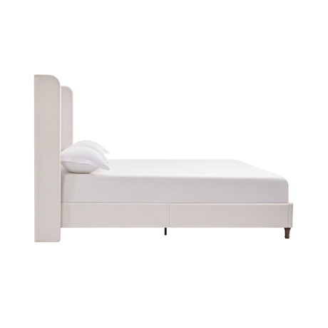 Harper - Tall Headboard Upholstered Bed / High Headboard / Elegant Simplicity / No Box Spring Needed - view 6