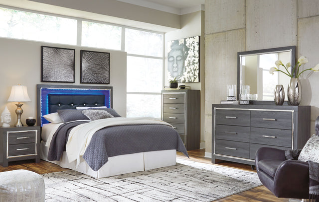 Lodanna - Upholstered Panel Bedroom Set Gray by Signature Design by Ashley® | Bel Furniture