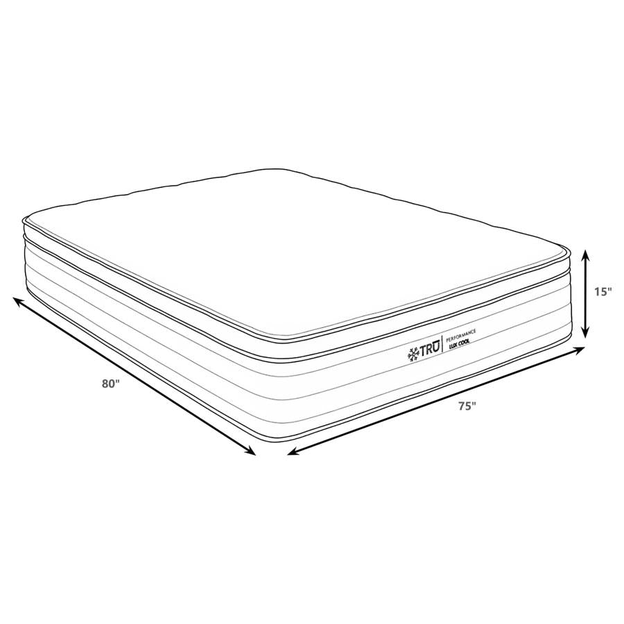 Montlake - 15" Cool Euro Top Foam Hybrid Mattress