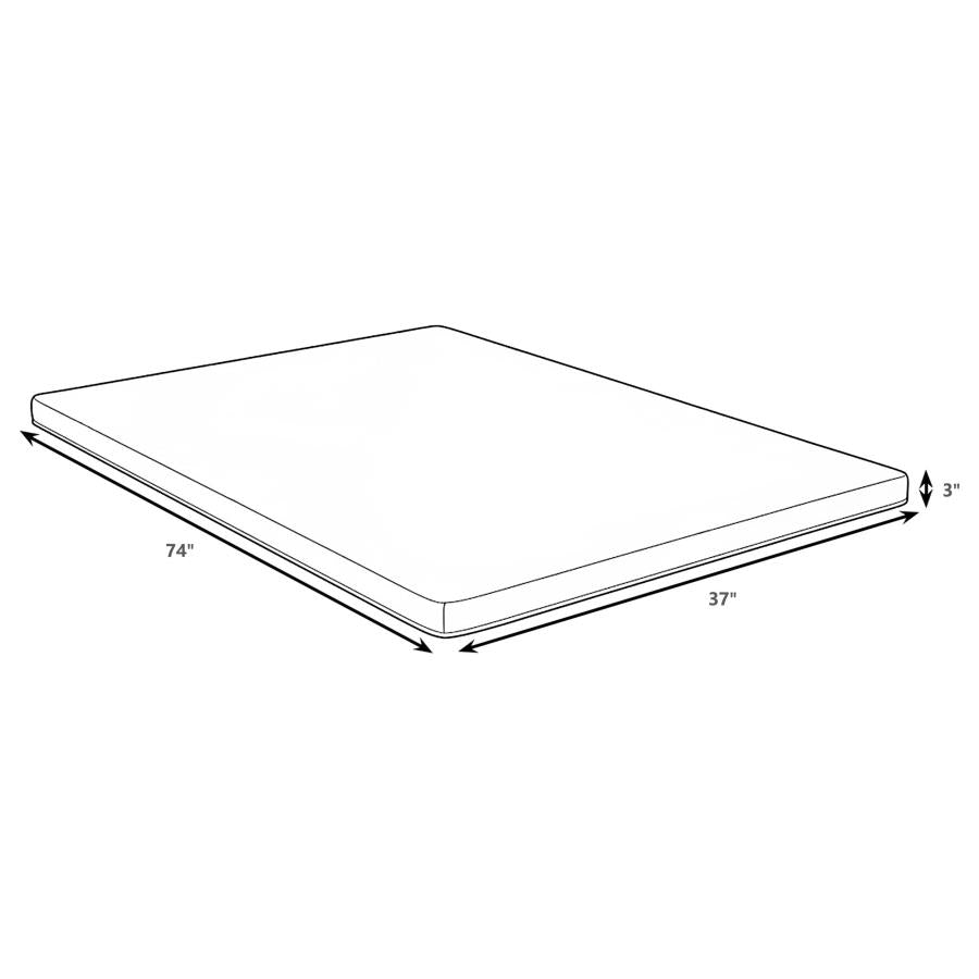 Cascade - 3" Cool Memory Foam Mattress Topper
