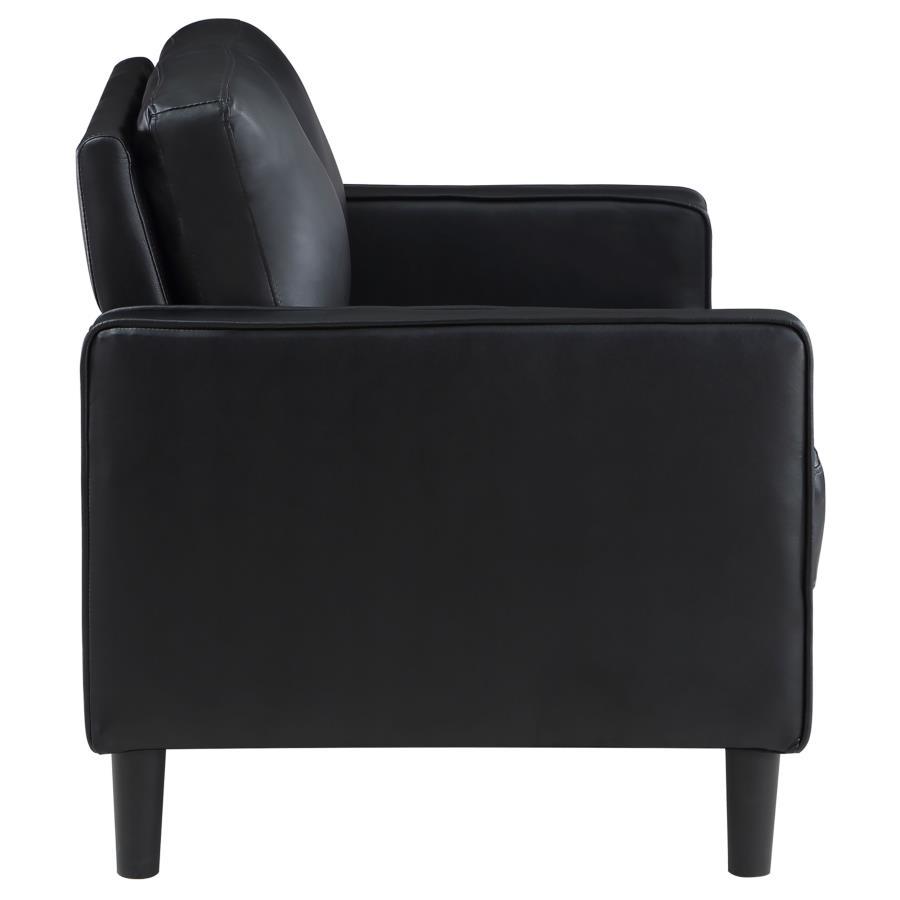 Ruth - Upholstered Track Arm Loveseat by Coaster Fine Furniture | Bel Furniture