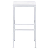 Natividad - 5 Piece Pub Height Bar Table Set - White High Gloss by CoasterEveryday | Bel Furniture