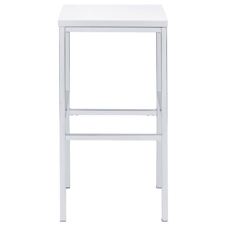 Natividad - 5 Piece Pub Height Bar Table Set - White High Gloss by CoasterEveryday | Bel Furniture