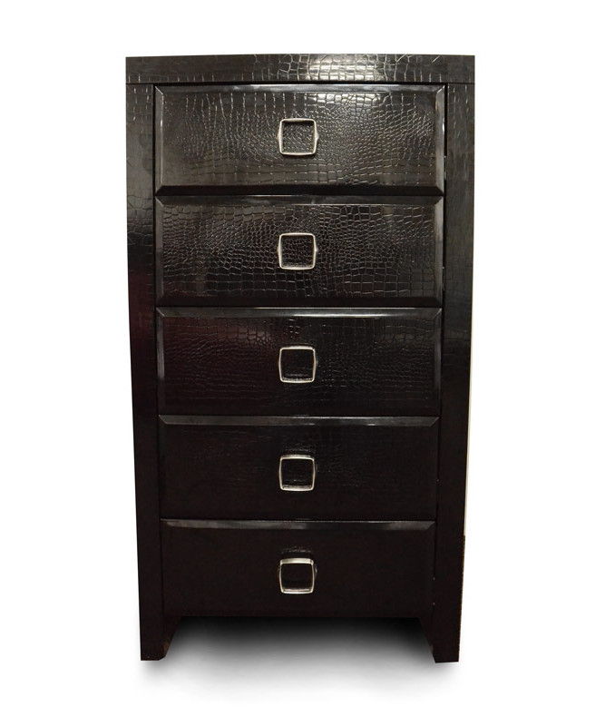 Five Drawer Standard Chest - Black