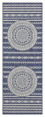Sunshine - 5'3" X 7'3" Indoor, Outdoor Area Rug - Blue - Polypropylene