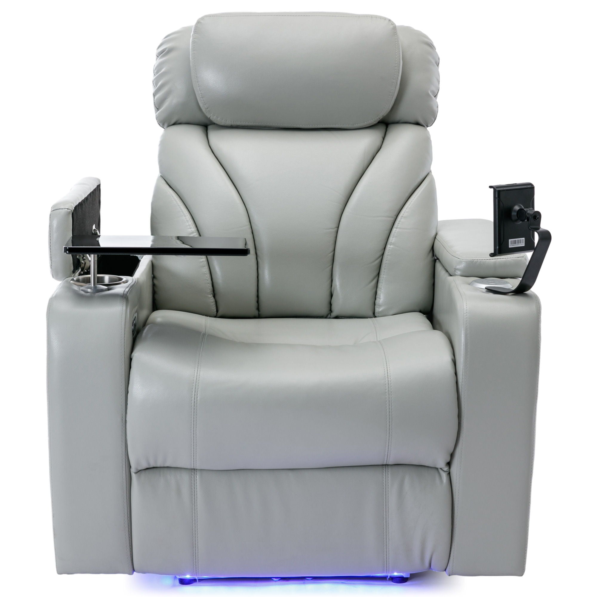 Power Motion Recliner With USB Charging Port And Hidden Arm Storage, Home Theater Seating With Convenient Cup Holder Design, And Stereo