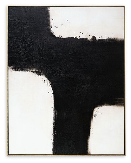 Reighlea - Black / White - Wall Art by Signature Design by Ashley® | Bel Furniture