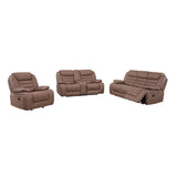 Lucius - Glider Recliner With Manual Recline - Brown