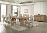 Adina - Extension Dining Table - Distressed Light Brown by Coaster Fine Furniture | Bel Furniture