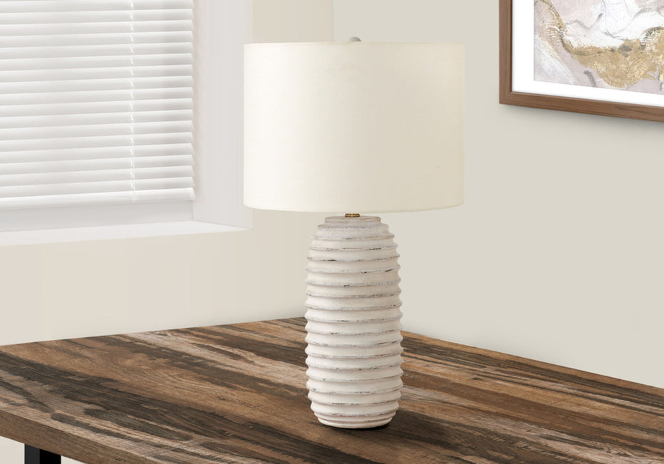 Lighting, Table Lamp, Resin, Transitional - Cream