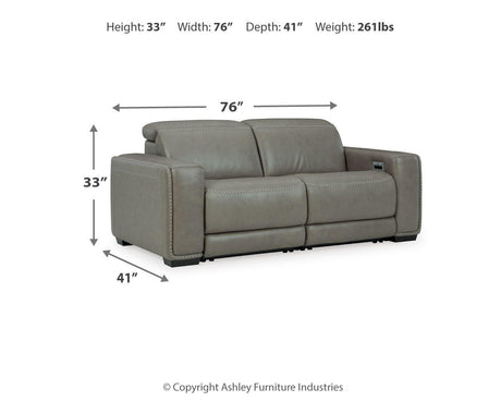 Correze - Power Reclining Sectional - view 9