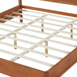 Classic Platform Bed Frame With Panel Headboard