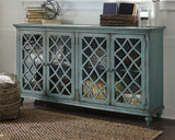 Mirimyn - Antique Teal - Accent Cabinet - Vintage Finish by Signature Design by Ashley® | Bel Furniture