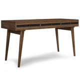 Clarkson - Desk - Rustic Natural Aged Brown by Simpli-Home | Bel Furniture