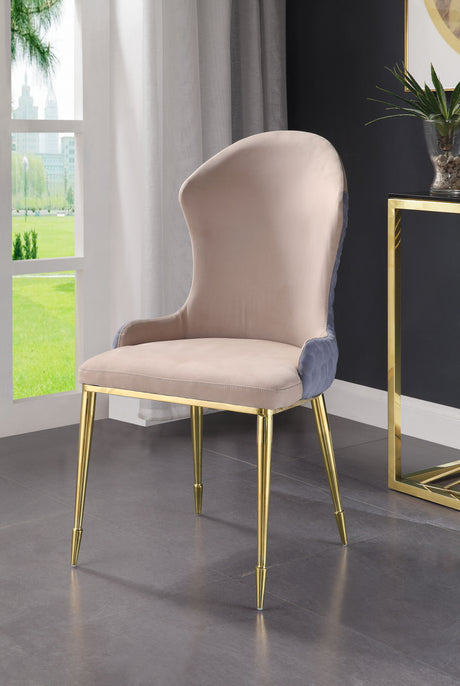 Caolan Lavender - Side Chair (Set of 2) - Tan / Gold by Urban Nest | Bel Furniture
