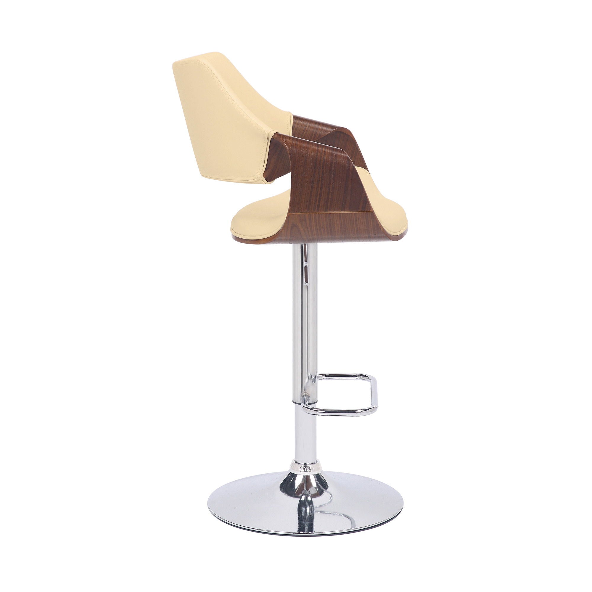 45" Swivel Adjustable Height Bar Chair - Cream