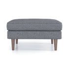 Amber - Square Upholstered Ottoman Linen