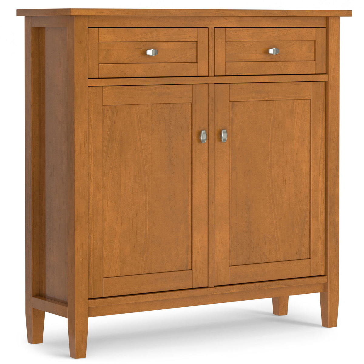 Warm Shaker Entryway Storage Cabinet Brown
