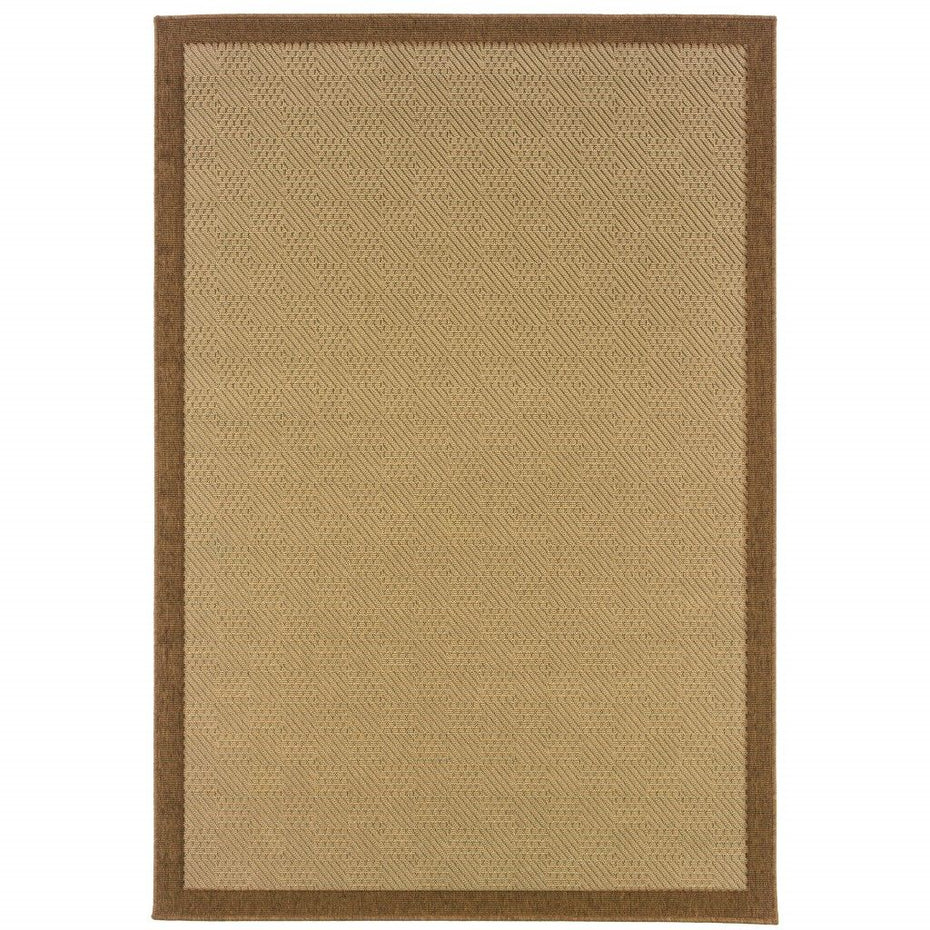 7' X 10' Indoor & Outdoor Area Rug - Beige