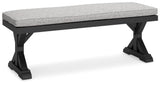 Beachcroft - Bench With Cushion Black by Signature Design by Ashley® | Bel Furniture
