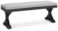 Beachcroft - Bench With Cushion Black by Signature Design by Ashley® | Bel Furniture