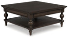 Veramond - Square Cocktail Table - Dark Brown