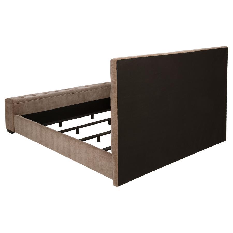 Senna - Upholstered Audio Flame Visualizer Bed by Coaster Fine Furniture | Bel Furniture