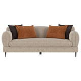 Jade - Chenille Upholstered Modern Track Arm Sofa