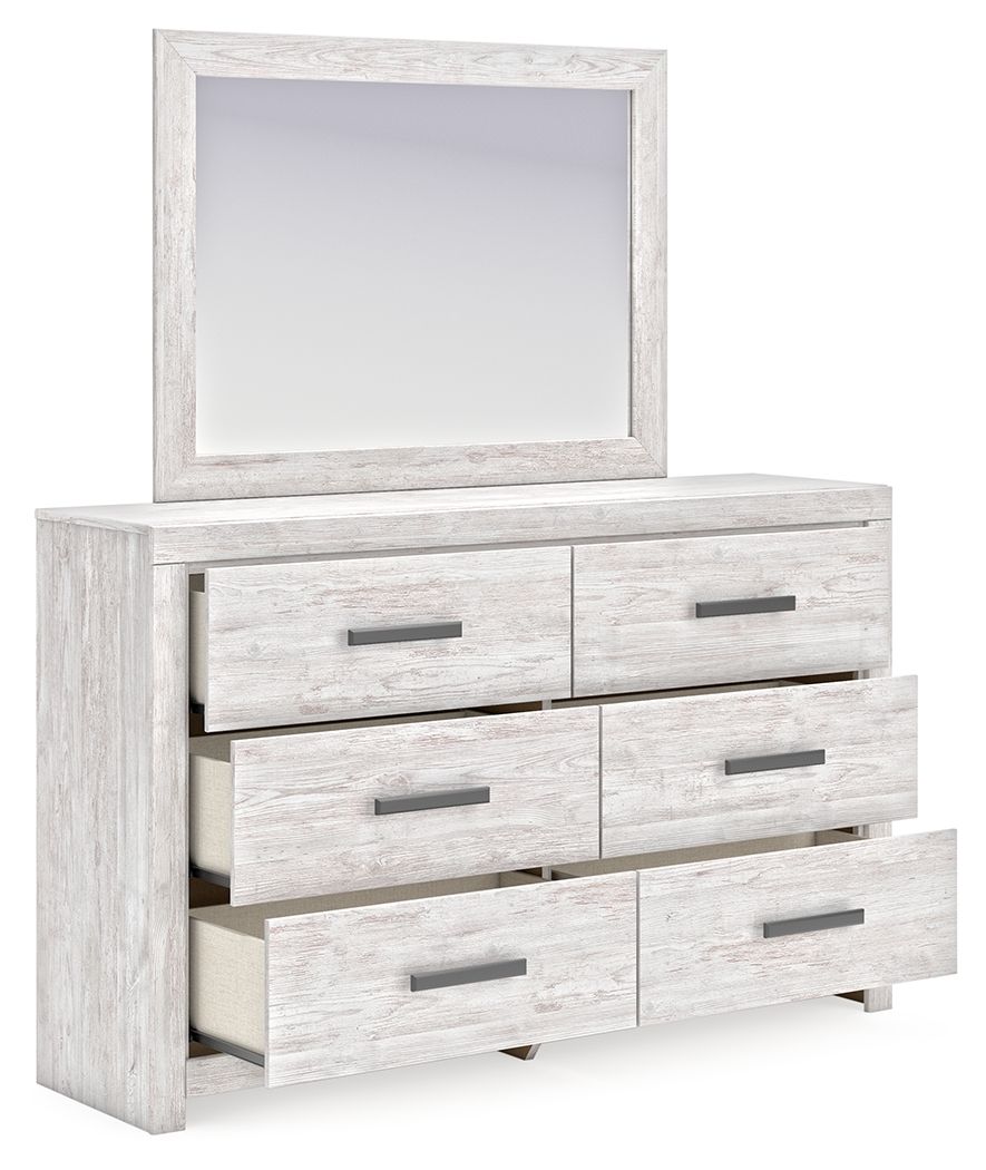 Cayboni - Whitewash - Dresser And Mirror by Signature Design by Ashley® | Bel Furniture