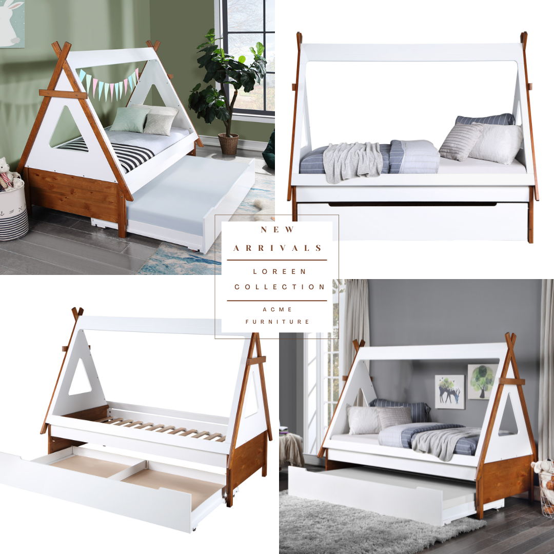 Loreen - Twin Bed - White