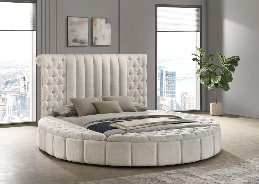 Sonya - Upholstered Round Storage Bed