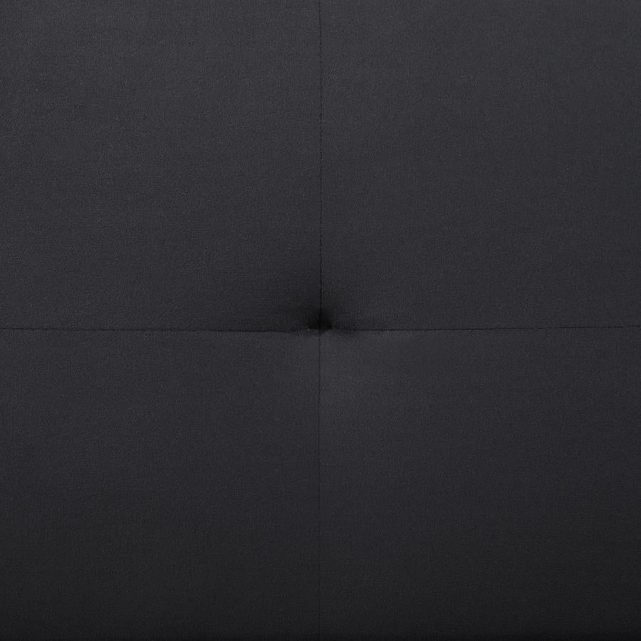 Stanford - Upholstered Tufted Convertible Sofa Bed - Black