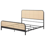 Lanewood - Open Cane Rattan Metal Bed