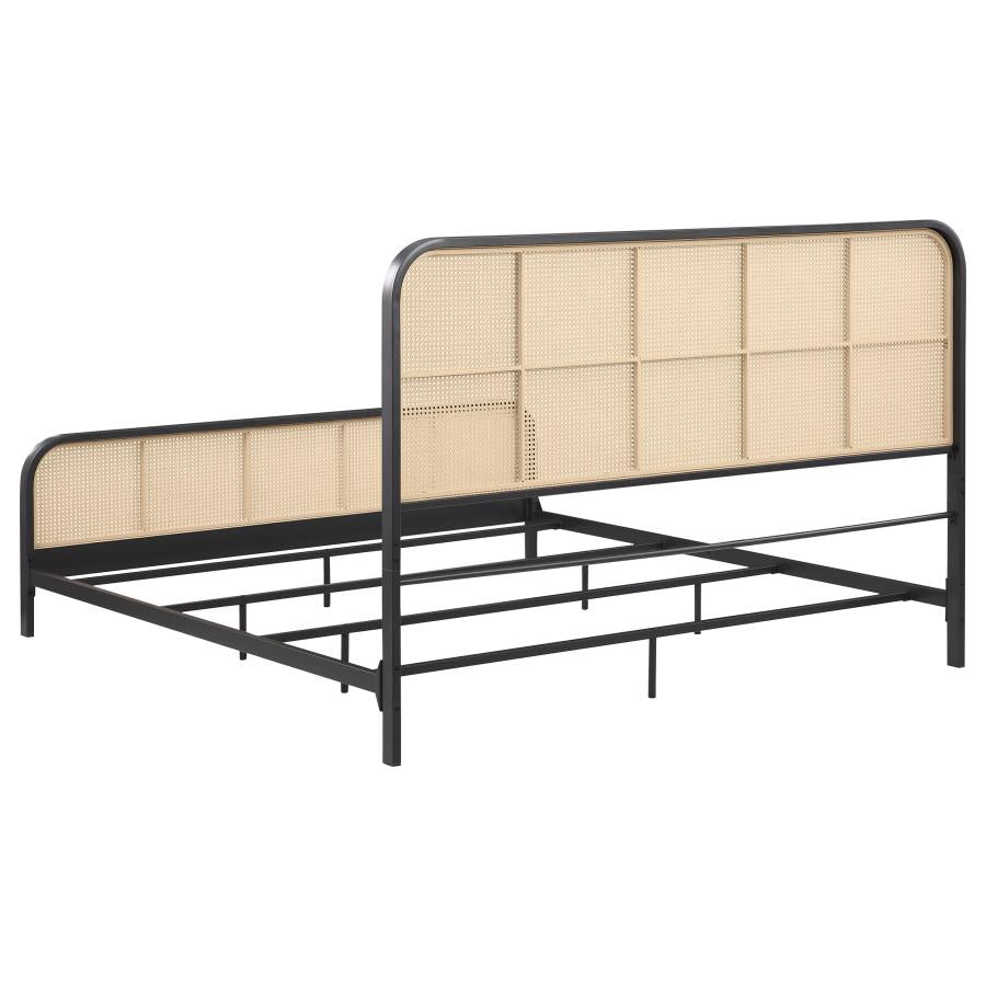 Lanewood - Open Cane Rattan Metal Bed