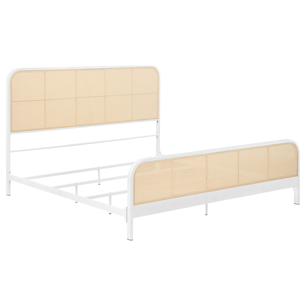 Lanewood - Open Cane Rattan Metal Bed