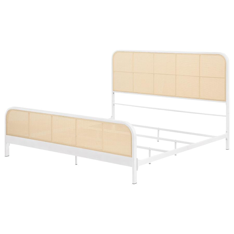 Lanewood - Open Cane Rattan Metal Bed