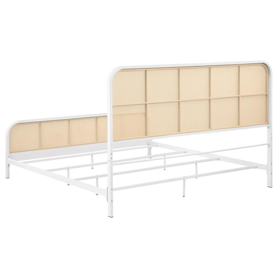 Lanewood - Open Cane Rattan Metal Bed
