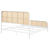 Lanewood - Open Cane Rattan Metal Bed