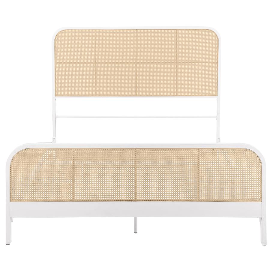 Lanewood - Open Cane Rattan Metal Bed