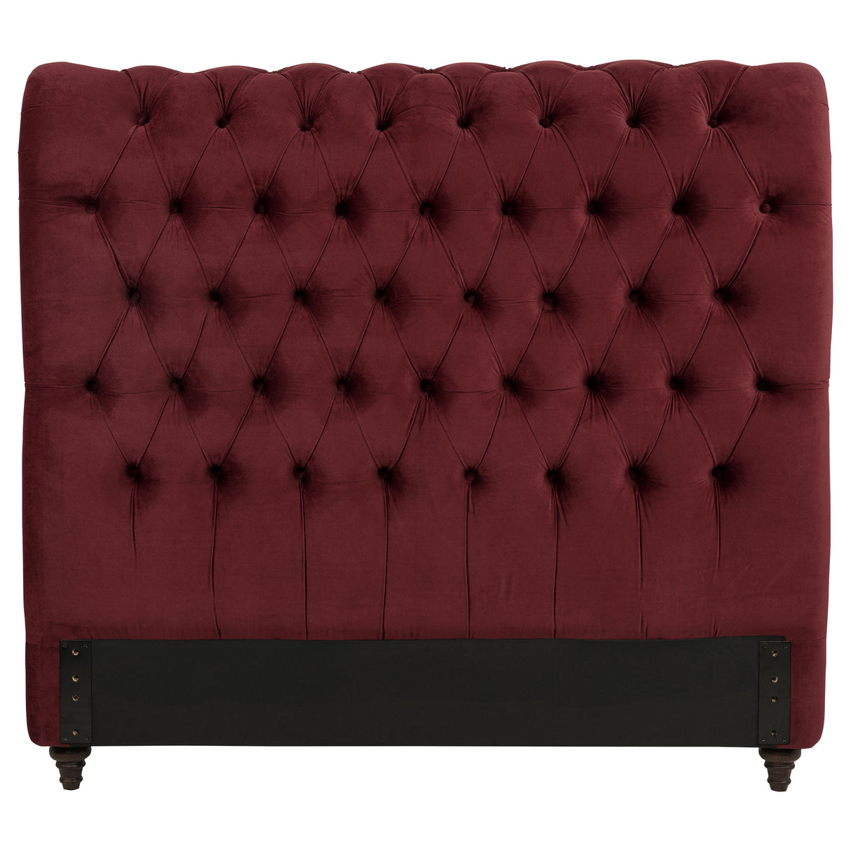 Devon 57-inch Upholstered Headboard Wine Red