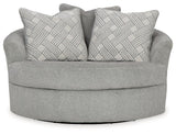 Casselbury - Cement - Oversized Swivel Accent Chair by Signature Design by Ashley® | Bel Furniture